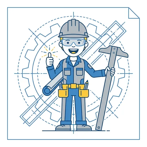 EngineerForge mascot praising