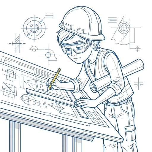 EngineerForge mascot working