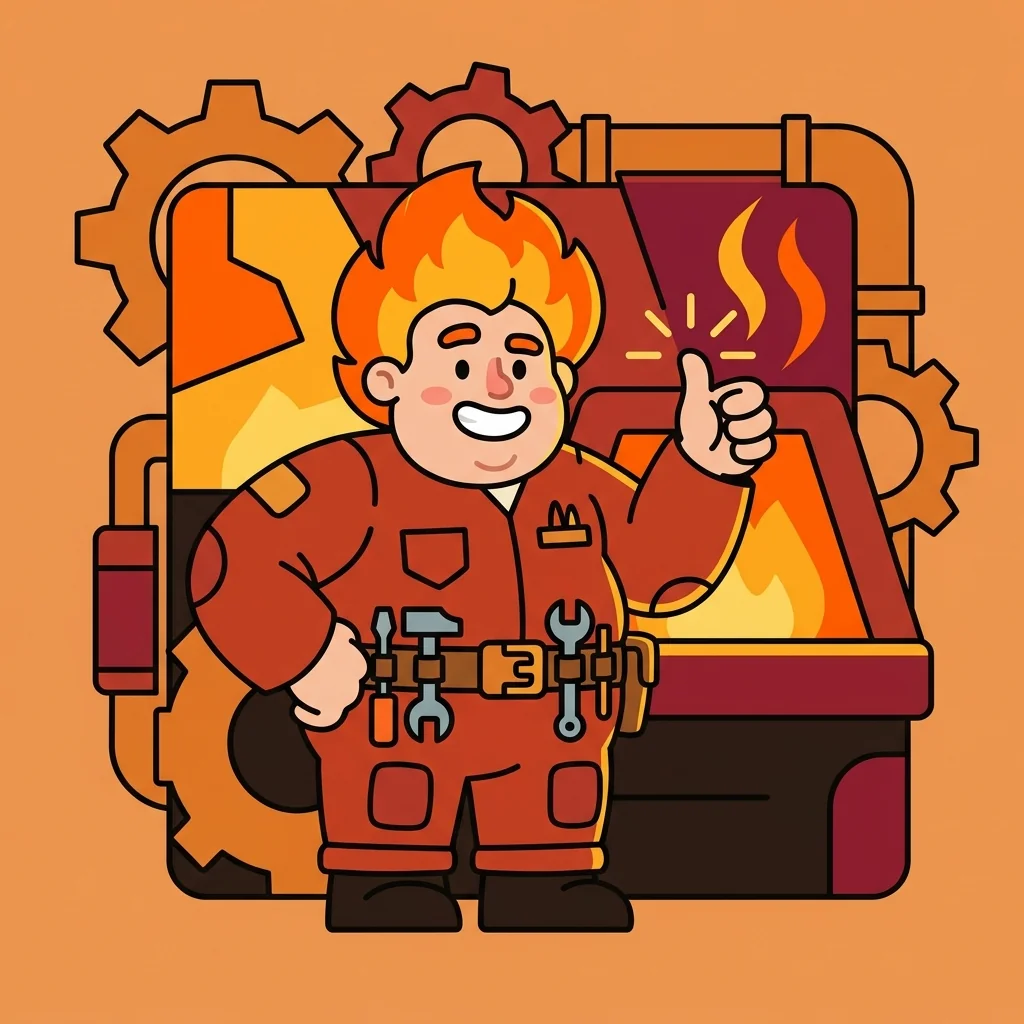 HeatForge mascot
