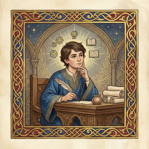 HistoryForge mascot thinking