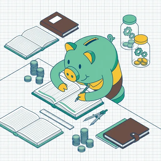 MintQuest mascot working