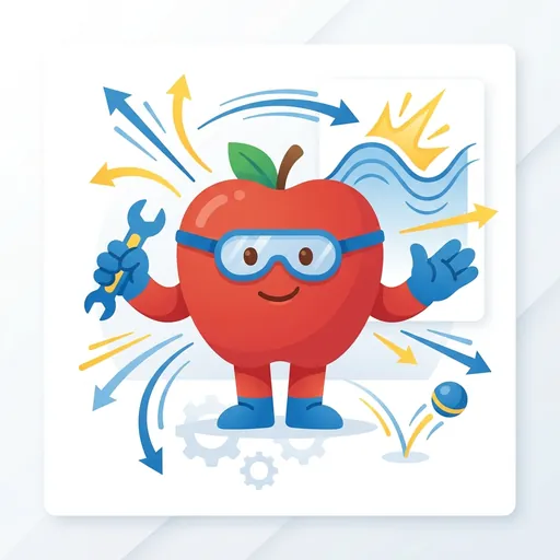 PhysicsForge mascot encouraging
