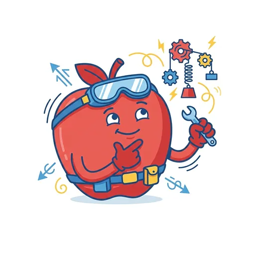 PhysicsForge mascot thinking