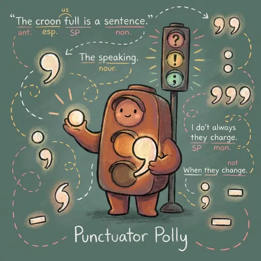 Punctuator Polly chapter opener
