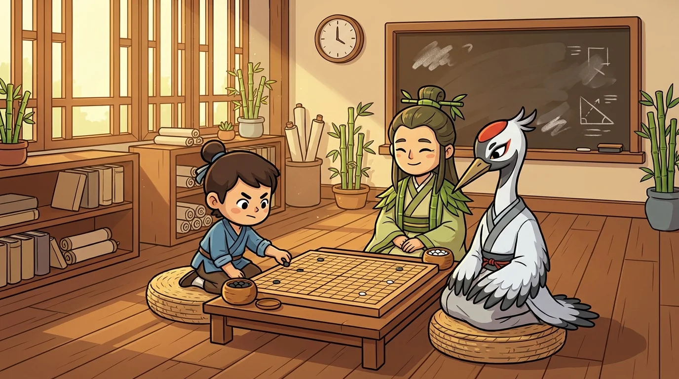 Patient Bamboo and Hungry Crane chapter opener