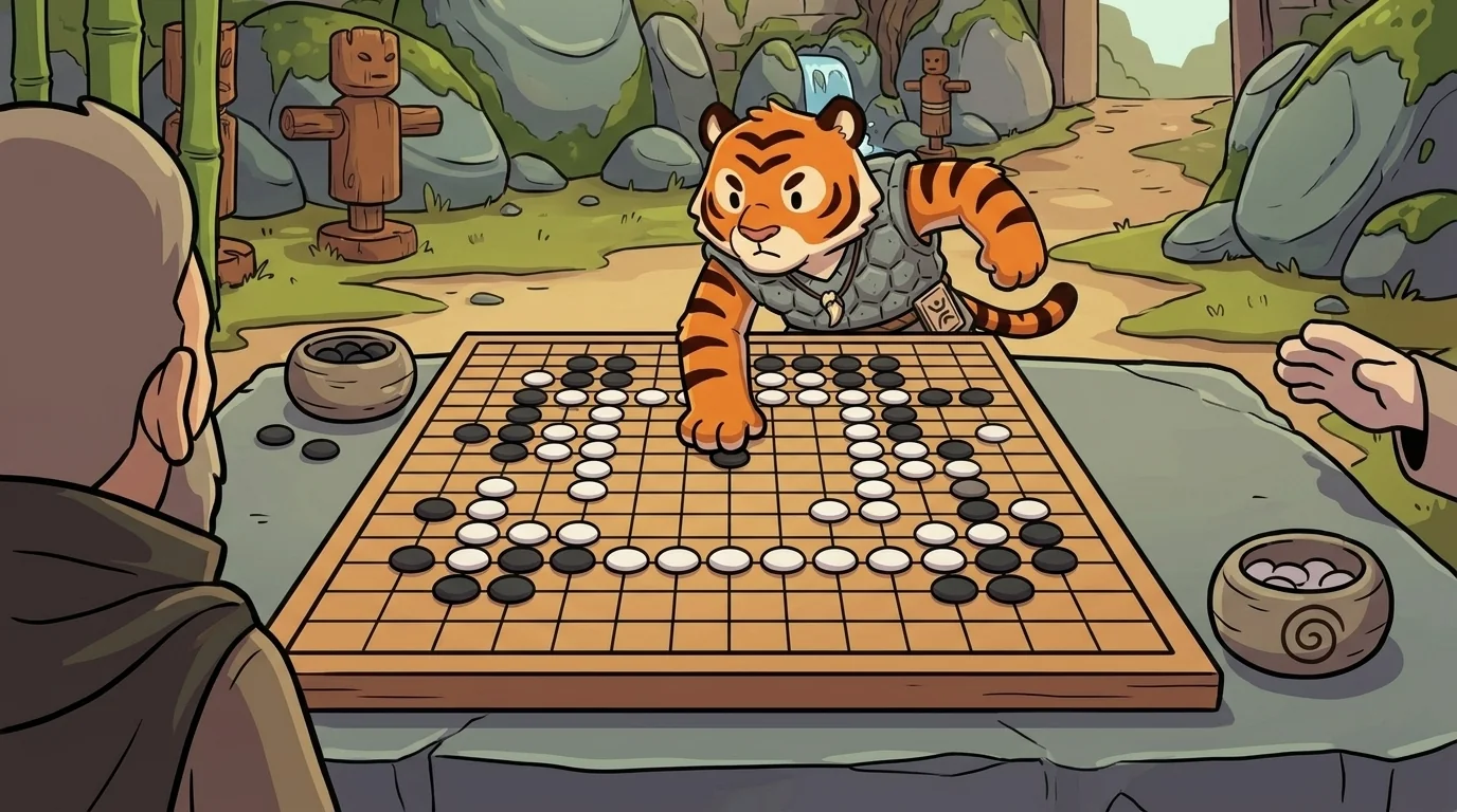 Sparring Tiger beat 4 of 5